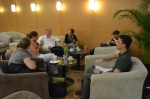 Letzte Blogger-Sitzung in der Business Lounge in Peking